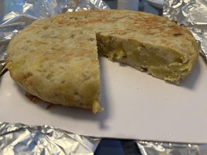 Tortilla de patata vegana   at Casa Chema in Oviedo