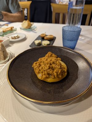 torto con picadillo at Casa Chema in Oviedo