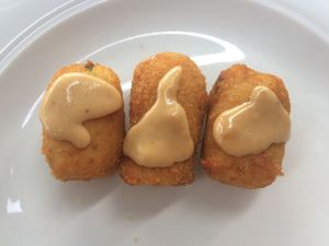 Croquetas veganas. at Casa Chema in Oviedo