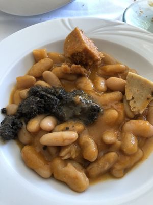 Fabada vegana at Casa Chema in Oviedo