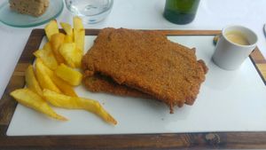 Cachopo de seitan at Casa Chema in Oviedo