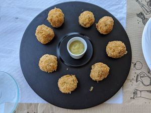 vegetable balls at Casa Chema in Oviedo