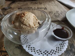 Nougat ice cream at Casa Chema in Oviedo