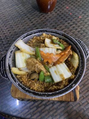 Clay pot rice  at Xing Hua Vegetarian 兴化美食 - Fortune Centre in Central Singapore
