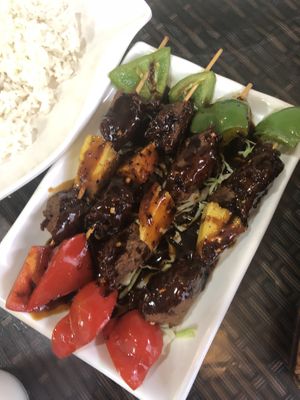 Lamb kebab   at Xing Hua Vegetarian 兴化美食 - Fortune Centre in Central Singapore