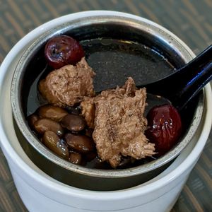 Burdock Root Black Bean Soup at Xing Hua Vegetarian 兴化美食 - Fortune Centre in Central Singapore