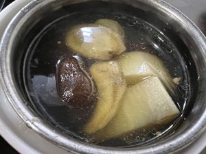 Double boiled burdock soup   at Xing Hua Vegetarian 兴化美食 - Fortune Centre in Central Singapore