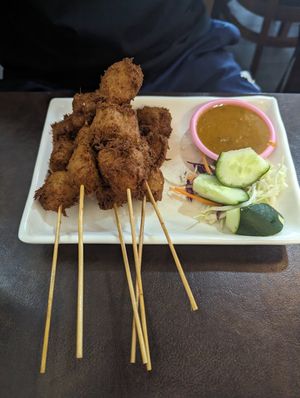 Satay at Xing Hua Vegetarian 兴化美食 - Fortune Centre in Central Singapore