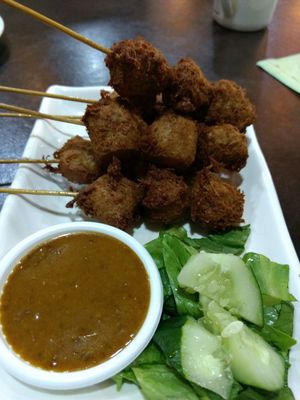 Satay at Xing Hua Vegetarian 兴化美食 - Fortune Centre in Central Singapore