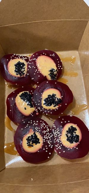 Surprise ending!! So delicious; 1/6 is super spicy at Shizen Vegan Sushi Bar in San Francisco