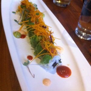 flying colors at Shizen Vegan Sushi Bar in San Francisco