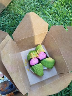 Avocado Nigri at Shizen Vegan Sushi Bar in San Francisco