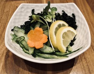Wakame Sunomono at Shizen Vegan Sushi Bar in San Francisco