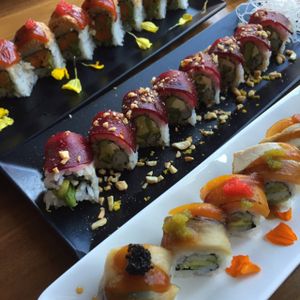 vegan special rolls at Shizen Vegan Sushi Bar in San Francisco