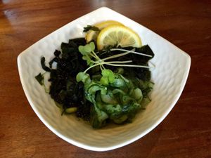 Seaweed salad (best ever). at Shizen Vegan Sushi Bar in San Francisco
