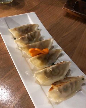 Gyoza at Shizen Vegan Sushi Bar in San Francisco