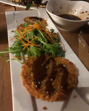 Bean Curd Katsu at Shizen Vegan Sushi Bar in San Francisco