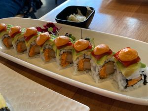 Foxy scarlet at Shizen Vegan Sushi Bar in San Francisco
