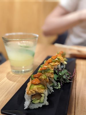Rolls & cocktails at Shizen Vegan Sushi Bar in San Francisco