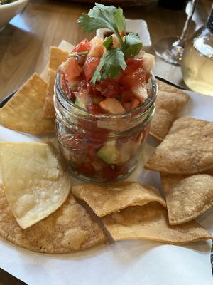 Ceviche at Shizen Vegan Sushi Bar in San Francisco