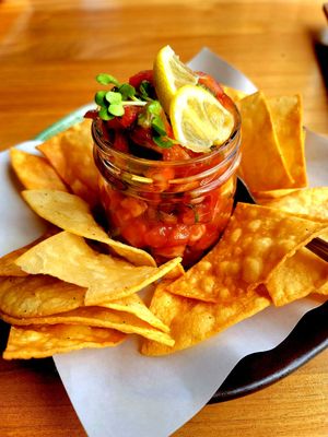 Ceviche at Shizen Vegan Sushi Bar in San Francisco