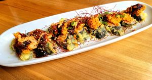 "Boddy and Soul" roll at Shizen Vegan Sushi Bar in San Francisco