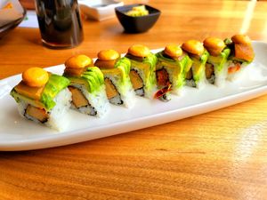 Foxy Scarlet at Shizen Vegan Sushi Bar in San Francisco