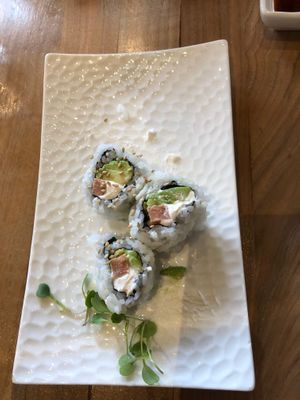 philadelphia roll at Shizen Vegan Sushi Bar in San Francisco