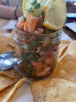 Ceviche   at Shizen Vegan Sushi Bar in San Francisco
