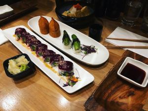 Special role and nigiri  at Shizen Vegan Sushi Bar in San Francisco