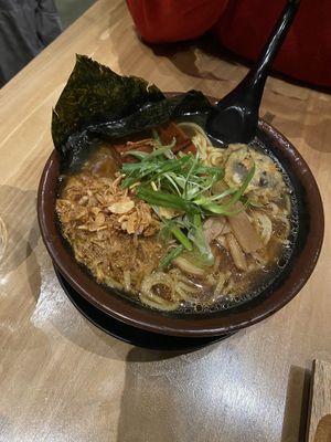 Can’t remember which ramen this is.  at Shizen Vegan Sushi Bar in San Francisco