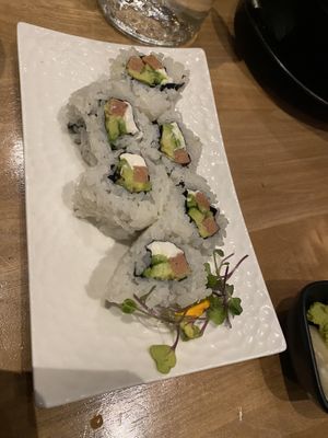 Philadelphia roll  at Shizen Vegan Sushi Bar in San Francisco