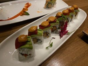 Foxy Scarlet at Shizen Vegan Sushi Bar in San Francisco