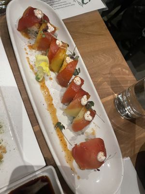 Missing piece   at Shizen Vegan Sushi Bar in San Francisco