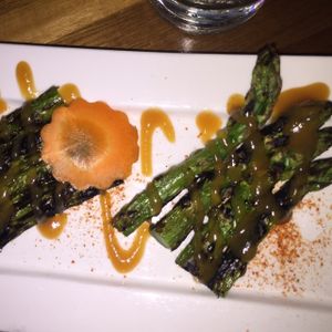 asparagus side  at Shizen Vegan Sushi Bar in San Francisco