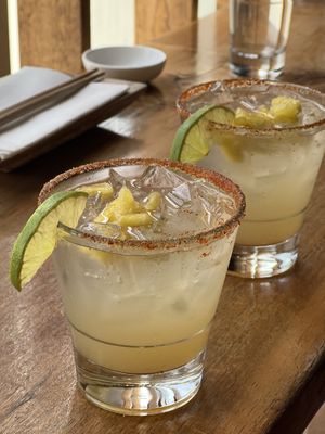 Spicy pineapple soda thing. Yum 😋   at Shizen Vegan Sushi Bar in San Francisco