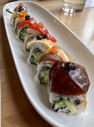 Proud Peacock  at Shizen Vegan Sushi Bar in San Francisco