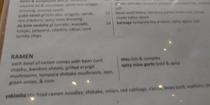  at Shizen Vegan Sushi Bar in San Francisco