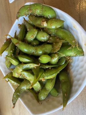 Garlic Edamame   at Shizen Vegan Sushi Bar in San Francisco