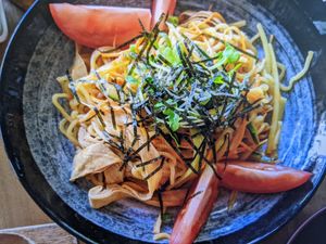 Cold Ramen at Shizen Vegan Sushi Bar in San Francisco