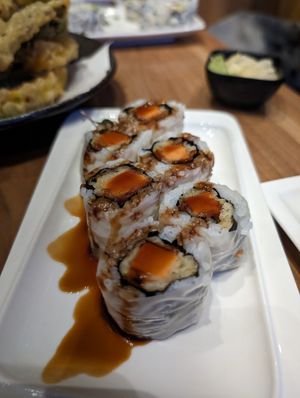 Sweet potato rolls at Shizen Vegan Sushi Bar in San Francisco