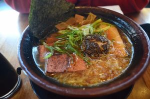 Their soy ramen is to die for! at Shizen Vegan Sushi Bar in San Francisco