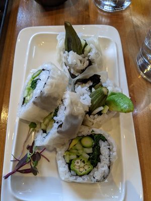 Greens Classic Roll at Shizen Vegan Sushi Bar in San Francisco