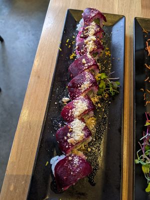 My favorite! Colonel's Pipe at Shizen Vegan Sushi Bar in San Francisco