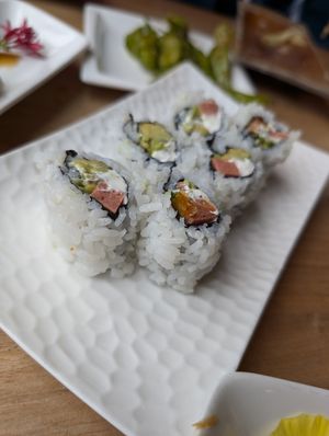 Philadelphia rolls at Shizen Vegan Sushi Bar in San Francisco