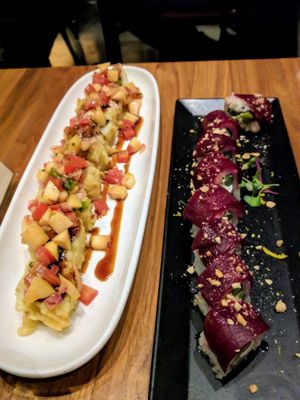 Plot Twist and Colonel's Pipe at Shizen Vegan Sushi Bar in San Francisco