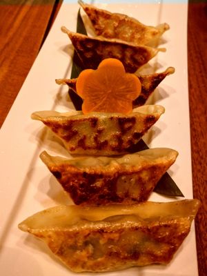 Gyoza at Shizen Vegan Sushi Bar in San Francisco