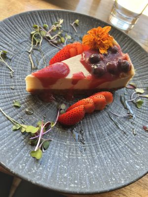 Strawberry Cheesecake   at Shizen Vegan Sushi Bar in San Francisco