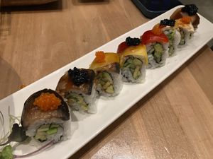 Proud Peacock at Shizen Vegan Sushi Bar in San Francisco