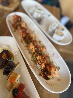 Also very good. Tempura fried and delicious   at Shizen Vegan Sushi Bar in San Francisco